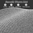 thumbnail image 5 of SIXHOME Non-Slip Kitchen Rug, Washable 17"x30" Twill Floor Mat, Half Circle Design for Sink, Laundry, Black, 5 of 6
