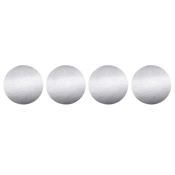 Adhesive Gift Tags Xmas Packing Sticker Stickers The Gift Round Silver 2.5X2.5CM 2 Roll