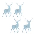 thumbnail image 2 of Inteprter Bolsa para cubiertos de Navidad, 4 Uds., bonita forma de Animal, portátil, reutilizable, decorativa para el hogar, cuchara temática de Navidad, Kits de decoración para fiestas blanco beis Inteprter HA069003-02, 2 of 6