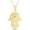 Yellow, variant on 14K Yellow Gold Finish Swirl Filigree Hamsa 925 Sterling Silver Jewelry Pendant Necklace for Women