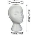 thumbnail image 3 of New Arrival! Vokbdy Wig Mannequin Head Under $5, Dummy Model Female Wig Display Foam Hat Stand Glasses Head Styrofoam Mannequin Other, 3 of 7