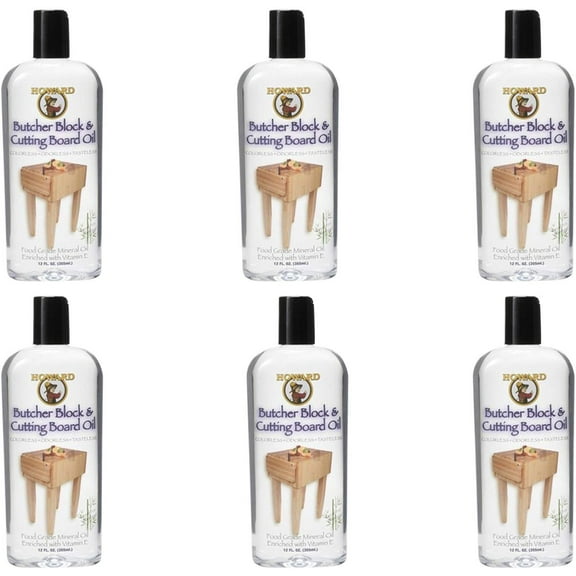 Howard BBB012 12 Oz Cutting Board Oil 6 - 12oz Bottles