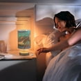thumbnail image 7 of Sea Turtle Swimming Bedside Table Lamp LED Warm Lights with USB Charging Port Retro Cylinder Desk Lamps, 7 of 7