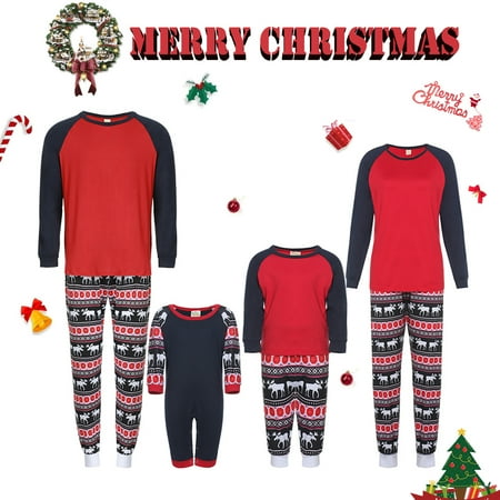 

Christmas Family Matching Pajamas Sets Xmas Print Sleepwear Holiday Loungewear Jammies Pjs For Adult Kids Baby