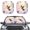 Hummingbird, variant on Jeiento Starfish Sea Sunshade Visor 2 PCS Car Windshield Sun Shade Easy Installation Foldable Automotive Interior Accessories for Sun Protection Sun Shade for UV Protection
