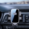 thumbnail image 2 of Car Air Vent Phone Holder, ABS Plastic, Firm Clamping, One-Click Install, Compatible with Most Cars/Phones, Navigation Support, 2 of 6