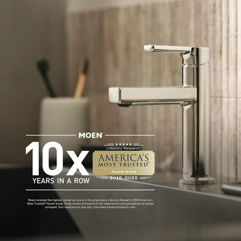 Moen Doux Matte Black Two-Handle Widespread Bathroom Faucet Trim Kit - 8 To 16 Inch Spread, Valve Required