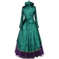 thumbnail image 5 of Women's Green Velvet Dress - Stage Performance Dress, 5 of 9