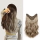thumbnail image 3 of Women's One Piece Clip Long Wavy Hair Extension DIY Styling Wig Hair Accessories for Wedding Birthday, 3 of 5