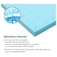 Memory Foam 3 Inch King Mattress Topper Mattress Pad, Gel Infused Soft