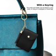 thumbnail image 3 of Small PU Leather Card Holder Credit Card ID Card Purse Coin Holder with Tassel and Keyring, 3 of 4
