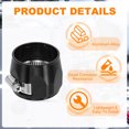 thumbnail image 4 of 2pcs 48MM Hose Finisher Clamp Aluminium Alloy Fuel Line Hose Clips, Black, 4 of 7