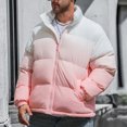 thumbnail image 2 of Dovford Mens Winter Padded Jackets Full Zipper Windproof Jacket Coat, 2 of 7