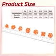 thumbnail image 2 of Polyhedral DND Dice Set, 7 Pcs DND Acrylic Dice for RPG Role Playing Table Games Tabletop Gaming Accessories, Transparent Orange, 2 of 6