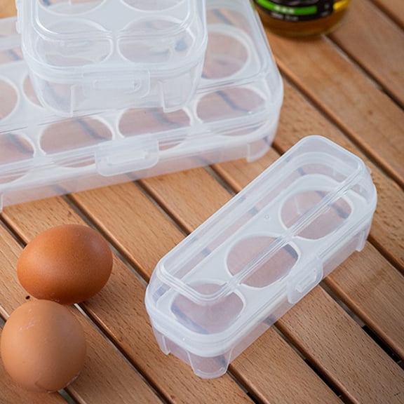 Eggs Holder Container Plastic Storage Box Shockproof Tray For Fridge