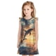 thumbnail image 1 of Fotbe Sailing Dancing Dolphin Vestido de Dormir para Niñas de 3 a 10 Años, Mangas Cortas, Estilo Princesa, Pijama Camisón con Mangas Voladas-Small, 1 of 6