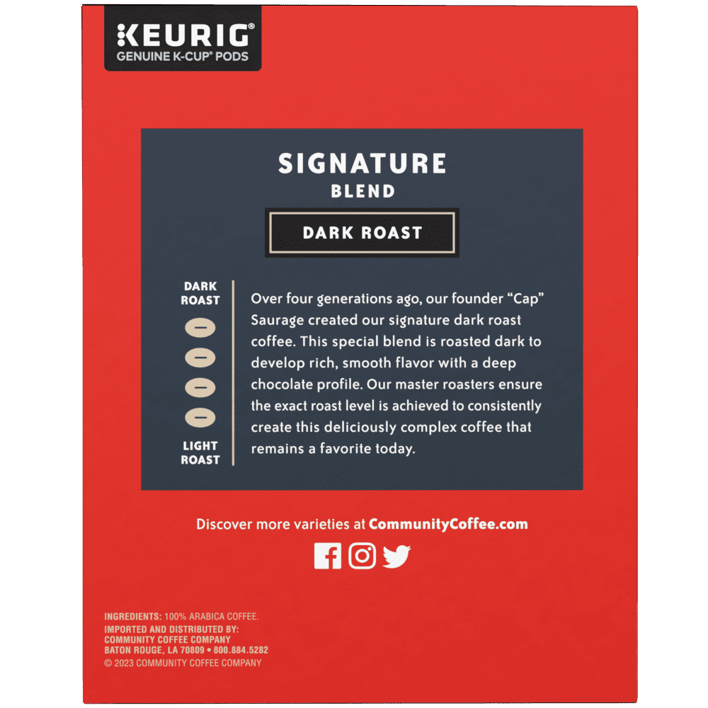 Community Coffee Signature Blend Pods for Keurig K-cups 44 Count