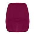 thumbnail image 4 of USSUMA Skirts for Women Trendy Summer Midi Skirt Solid Color High-Elastic Mid-Calf Skirt Retro Skirts Comfortable Dress Work Festival Gift Wine Skirt for Women L, 4 of 5