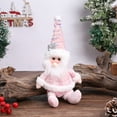 thumbnail image 2 of CuiLiyq Christmas Doll Ornaments, Pink Santa Claus Snowman Reindeer Ornaments, for Home Holiday Party Tabletop Decoration and Christmas Gifts (Santa Claus), 2 of 6