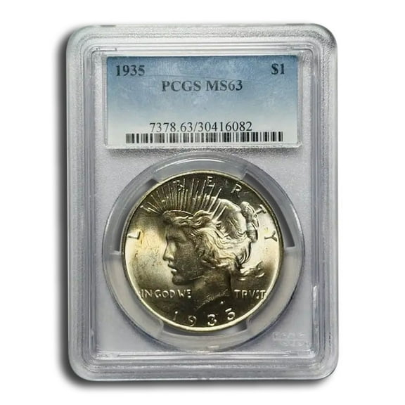 1935 Peace Dollar MS-63 PCGS