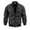 #615-Black, variant on Men's Faux Suede Bomber Jacket Casual Warm Zip Up Outerwear with Ribbed Trim Black L Gifts