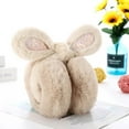 thumbnail image 6 of Fvsianol Bunny Ear Earmuffs Thermal Insulation Earmuffs Women Soft Furry Winter Earmuffs Sequin Rabbit Ear Shape Foldable Warm Ear Covers Outdoor Adjustable Ear Warmers, 6 of 9