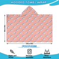 thumbnail image 2 of Pink Cartoon Unicorn Lightning Pattern Hooded Bath Towel，60"x35" for Ages 3 To 12 Kids, Quick Dry Lightweight Soft Microfiber Hood Beach Towel Cover Up for Kids, 2 of 7
