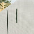 thumbnail image 3 of Outdoor Lighting Outsunny Walk-in Greenhouse for Outdoors with Roll-up Zipper Door, 18 Shelves, PE Cover, Small and Portable Green House, Heavy Duty Humidity Seal, 95.25" x 70.75" x 82.75", White,Out, 3 of 5