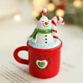 thumbnail image 1 of Taza De Resina Juego De Figuras De Papá Noel Y Muñeco De Nieve, Adornos Navideños De Resina Para Repisa De Mesa, Decoración Del Hogar, Idea De Regalo Festivo, 9x7cm (1 Unidad) Rkxzt, 1 of 8