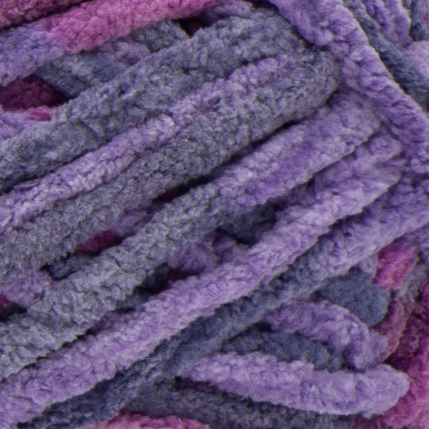 Bernat® Blanket™ #6 Super Bulky Polyester Yarn, Purple Sunset 10.5oz/300g, 220 Yards, Polyester #6 Super Bulky Yarn