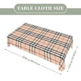 thumbnail image 2 of Scottish Plaid Rectangular Tablecloth 60"x86" with Lace Edge, Washable Durable Table Cover for Dining, Indoor Outdoor Home Restaurant Decor, 2 of 5