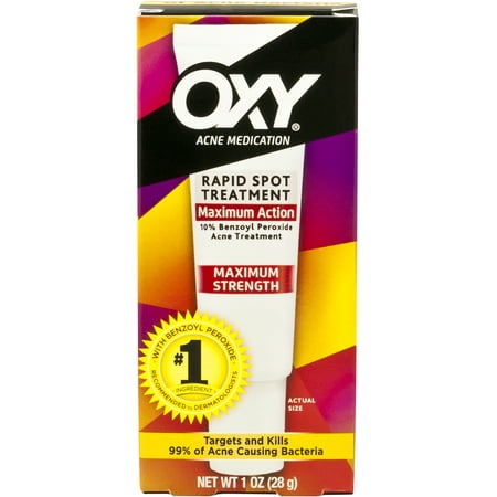 Oxy Acne Medication Maximum Strength Rapid Spot Treatment, 1 (Best Drugstore Acne Spot Treatment For Sensitive Skin)
