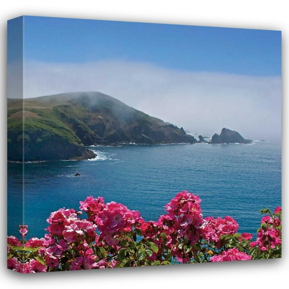 Rita Crane 28x28 Gallery Wrapped Canvas Wall Art Titled - Fog and Roses