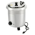 thumbnail image 5 of Silver Electric Soup Warmer with Stainless Steel Lid Ideal for Family Gatherings Events and Parties to Keep Food Warm and Heat Foods (10L, 400W), 5 of 7