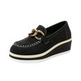 thumbnail image 2 of Willtoo Orthopedics Womens Wedge Platform Loafers Slip On Faux Suede Casual Shoes Round Toe Comfort Moccasins Fashion Walking Shoes, 2 of 5