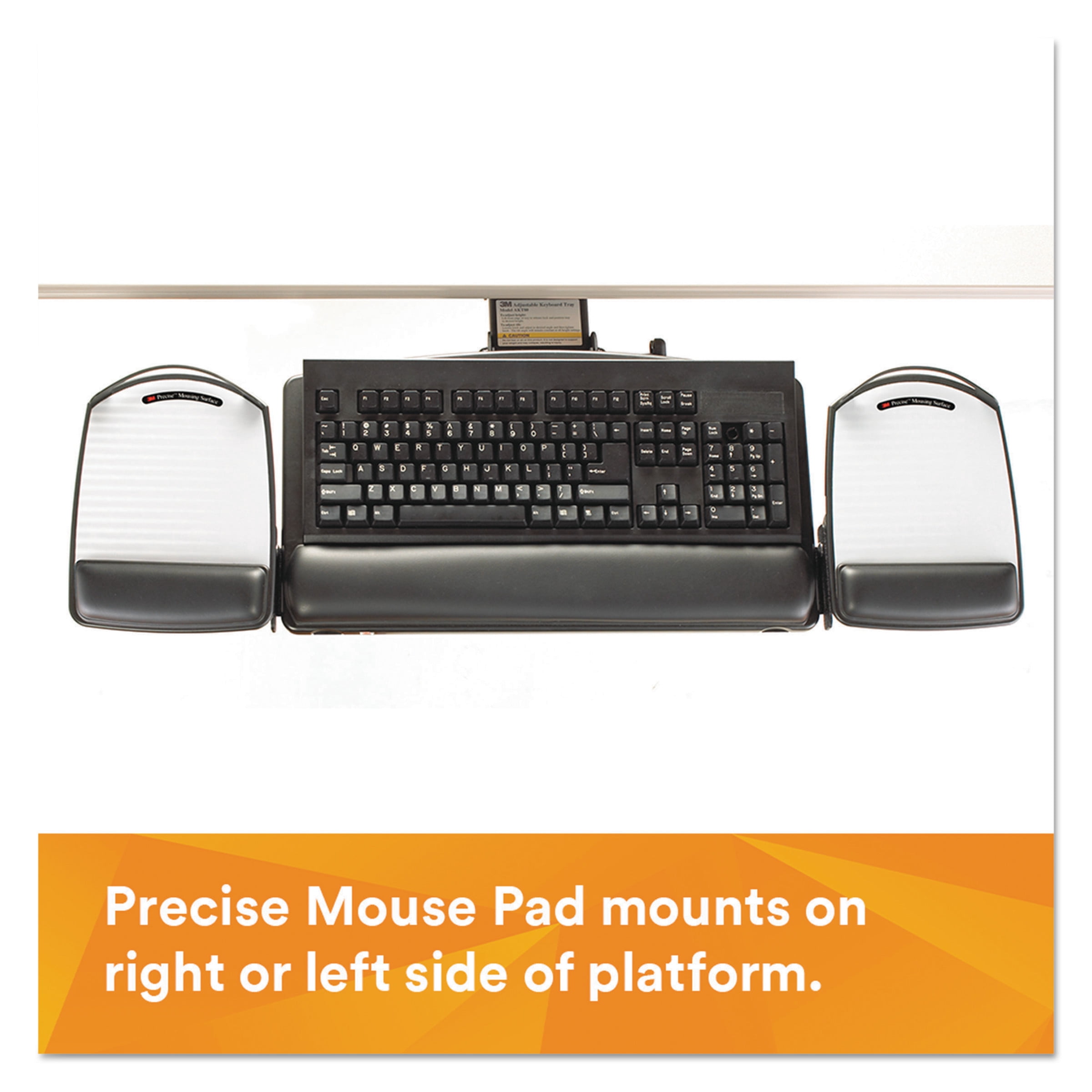 3M Adjust Keyboard Tray with Adjustable Keyboard and Mouse Platform