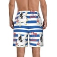 thumbnail image 3 of Kdxio Bulldog Friend Pattern Mens Casual Shorts - Drawstring Summer Beach Sports Shorts for Men, 3 of 9
