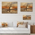 thumbnail image 4 of Designart "Baobab Dried Tree Charm" Tree Baobab Print on Natural Pine Wood, 4 of 5