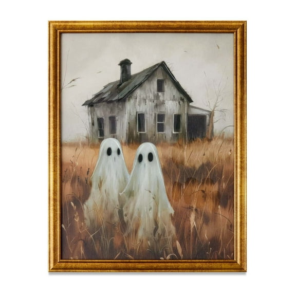 Clearance! akuxy Home Decor Pair of Ghost 11x14 Inch Framed Wall Decorations Brown,35cm