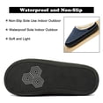 thumbnail image 4 of NeedBo Men's Slippers Memory Foam House Slippers for Men Indoor Outdoor Soft Wool-Like Lining House Shoes Size 9-10, Blue, 4 of 7