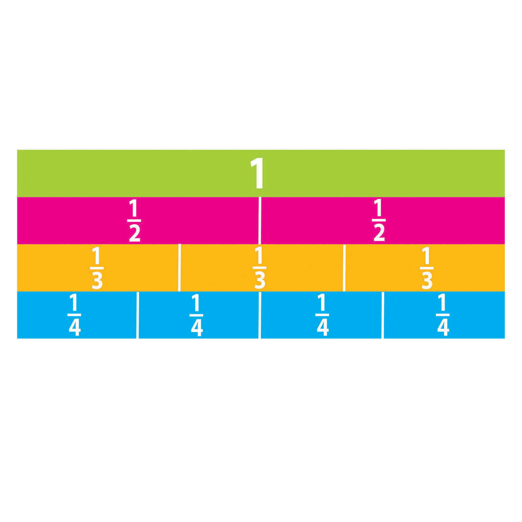 Ashley Productions Math Die-Cut Magnets, Beginning Fractions, 20 Per Pack, 5 Packs