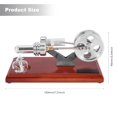 thumbnail image 3 of Hot Air Stirling Engine Twin Flywheels Education Toy Electricity Power Generator Science Experiment Toy Gift Model, 3 of 8