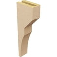thumbnail image 5 of 3"W x 6"D x 18"H Thin Monterey Rough Cedar Woodgrain TimberThane Corbel, Primed Tan, 5 of 6