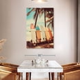 thumbnail image 3 of Elephant Stock Surfboards Retro Wall Art - Vertical Canvas Wall Art - Hallway Wall Decor - Hobbies And Lifestyle Canvas - Brown And Blue Decor - 32" x 48", 3 of 8