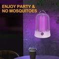 thumbnail image 4 of Trampa para mosquitos recargable por USB, trampa para moscas para insectos para exteriores e interiores, linterna LED, 4 of 6