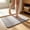 Gray_Hot#808, variant on Water-Absorbent Fleece Floor Mat for Bathroom and Shower Room with Non-Slip Polyester Material