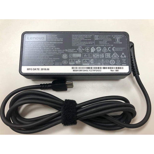 Adaptador AC Lenovo 4X20M26268 65W USB tipo C 100-240V