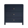 thumbnail image 2 of Comfort Pointe Nolan 3-drawer Midnight Blue Painted Wood Nightstand, 2 of 2