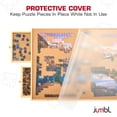 thumbnail image 5 of Jumbl 1000-Piece Puzzle Board with Drawers, Lazy Susan & Cover - Rotating Wooden Jigsaw Puzzle Table, 5 of 10