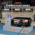 thumbnail image 5 of VEVOR 750W Lawn Mower Blade Sharpener with 1HP Motor, 9-Inch Ceramic Grinding Wheel, Benchtop Sharpening Machine for Various Blades, 5 of 12